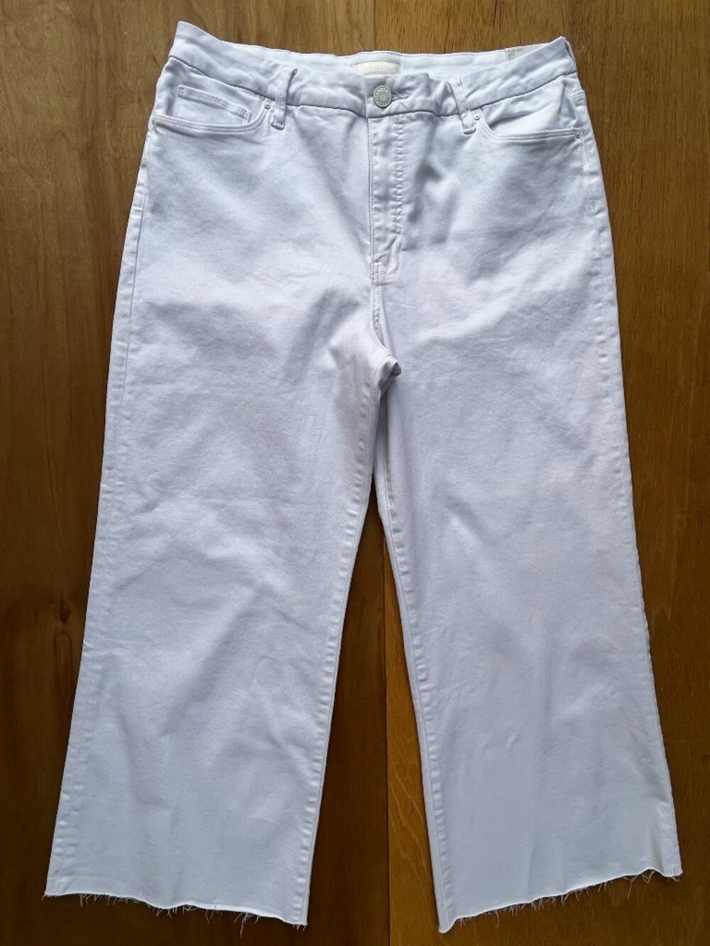 KUT FROM THE KLOTH MEG FAB AB WIDE LEG HIGH RISE JEANS WOMEN’S sz 16 White NEW